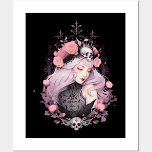 Pink Goth Princess Posters and Art